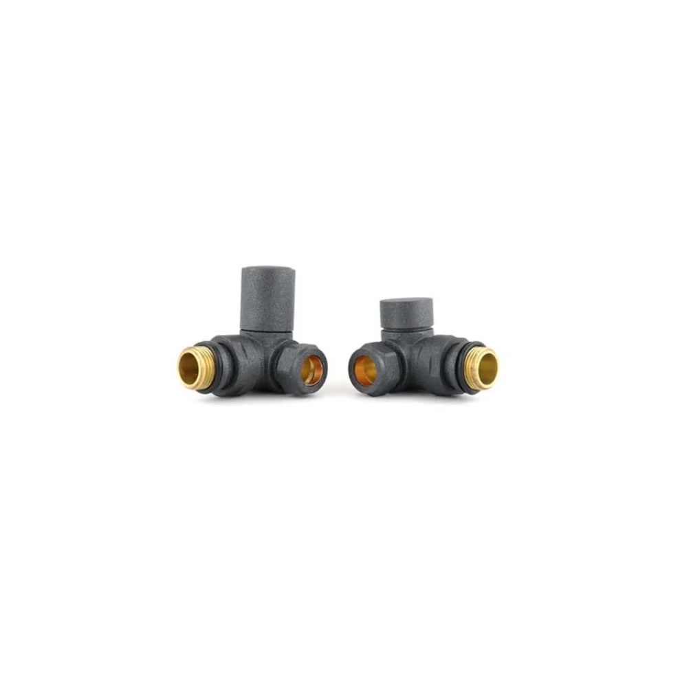 Cutout image of Redroom by Barwick Anthracite Corner Round Manual Radiator Valves